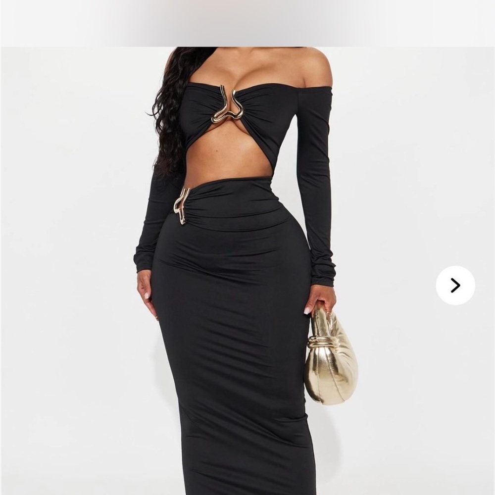 Fashion Nova Black Maxi Dress
